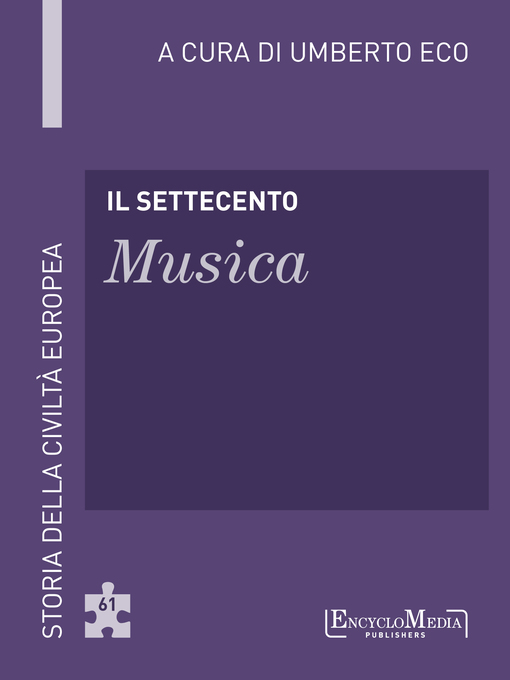 Cover image for Il Settecento--Musica